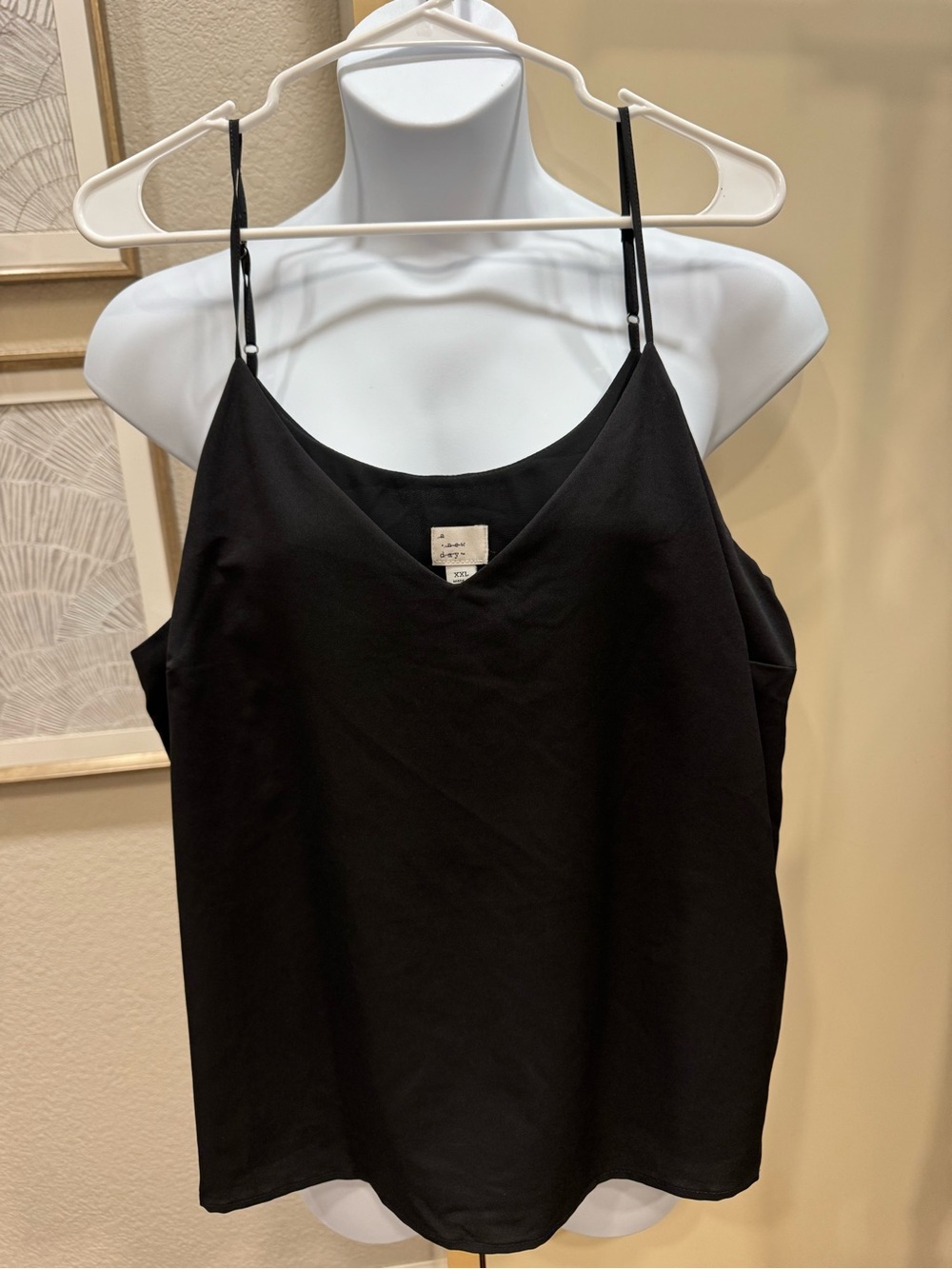 a new day Black V-Neck Spaghetti Strap Cami XXL